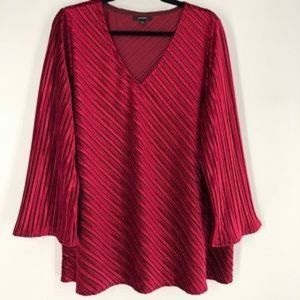 Alfani Plus Size Ribbed V-Neck Velvet Top 2X